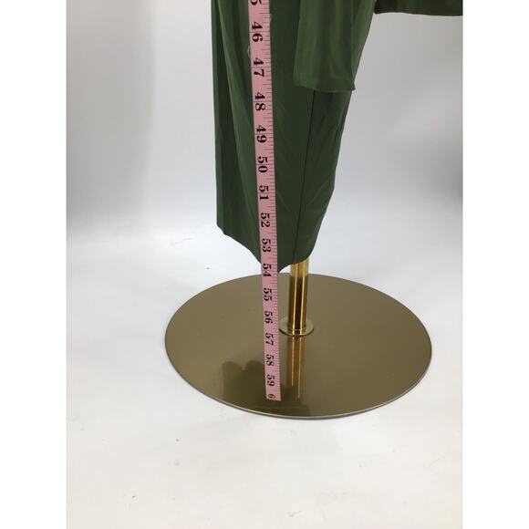 MISA LOS ANGELES SZ S Green Plunging Neck Twist Xenia Knot Maxi Dress NWT b41 - Picture 5 of 10